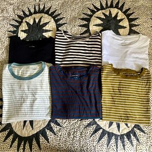 Six (6) Assorted Everlane Box-Cut T-Shirts